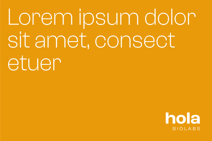 Koncepto, marketing a design, Hola Biolabs