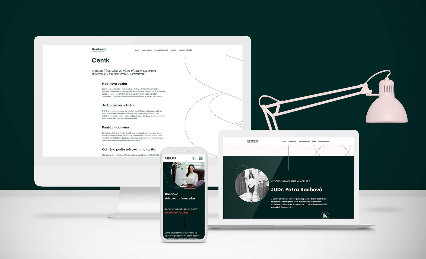 Koncepto, reklamní agentura a grafické studio Koubová advokátní kancelář