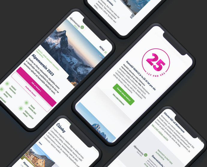 Koncepto, marketing a design, Alpenverein OEAV.CZ